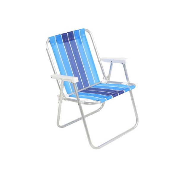Cadeira de Praia Alta / Varanda Alumínio  - Ref. 25500