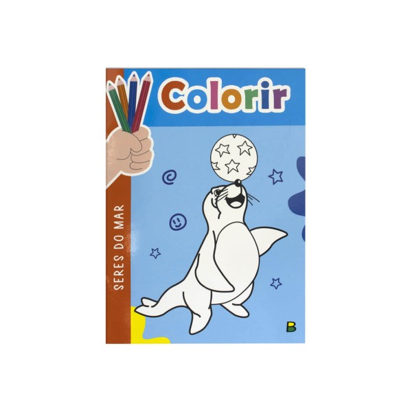 Livro para Colorir Seres do Mar